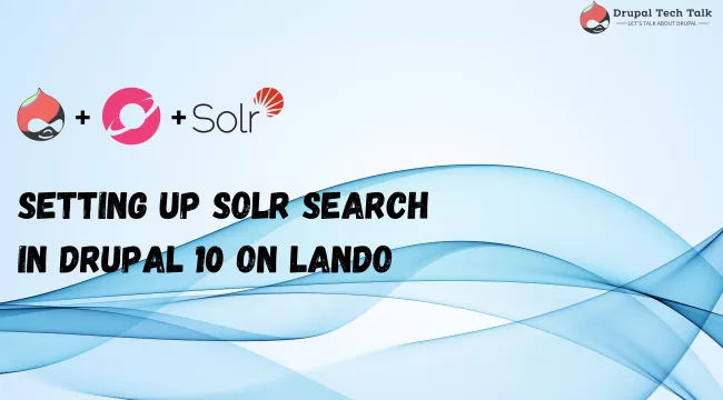 Setting up solr search in drupal 10 on lando